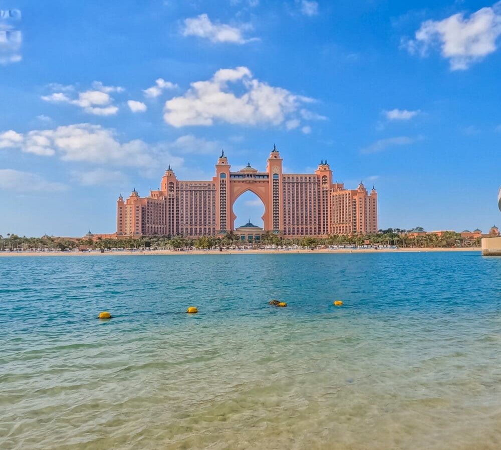 Aerial view of the Palm Jumeirah, Dubai